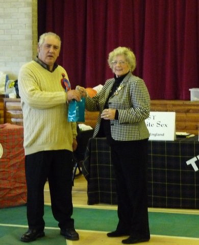 President Jean Abbey present Derek Griffiths with his Judges Gift